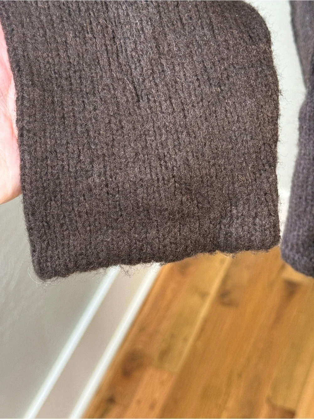 Coldwater Creek Brown Wool Blend V-Neck  Long Sleeve Sweater Plus Size 1X